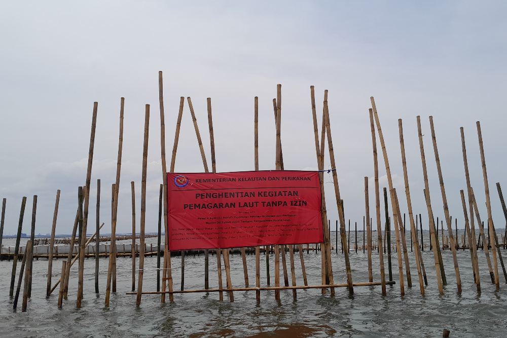 Tak Cuma di Tangerang, Kini Viral Pagar Laut di Bekasi, Ini Kata KKP